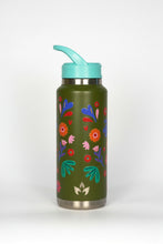 Cargar imagen en el visor de la galería, Earthy Bottle Florcitas 1064 verde musgo