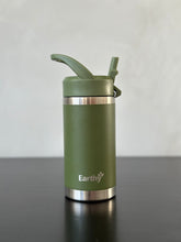 Cargar imagen en el visor de la galería, Earthy KIDS Bottle 350ml verde musgo
