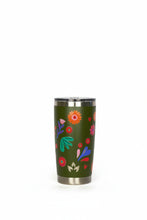 Cargar imagen en el visor de la galería, Adventure Tumbler Florcitas 591ml verde musgo
