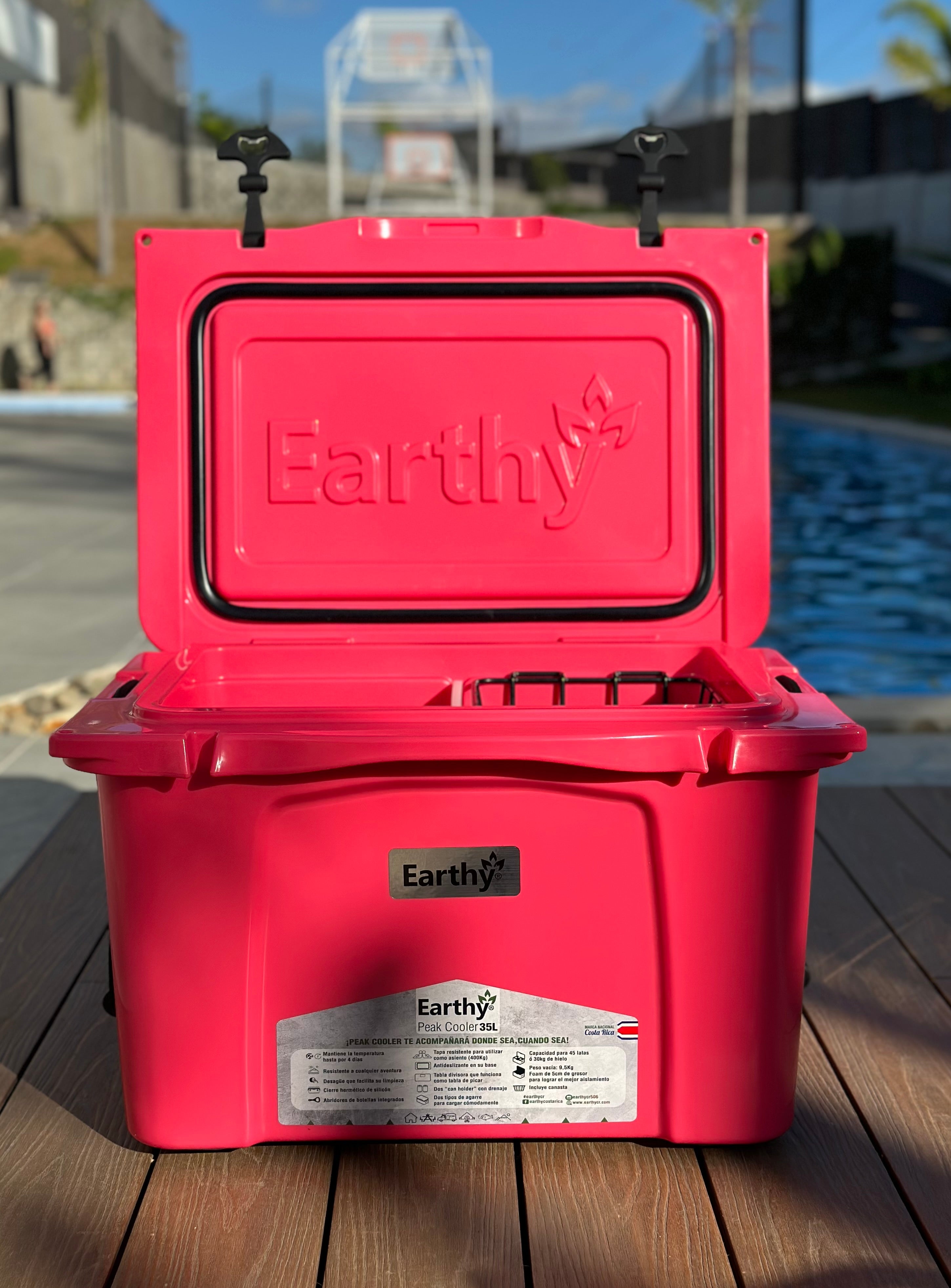 hira♪ Earthy PEAK COOLER rosada 35L